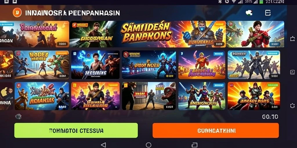 Tampilan utama 68IDN dengan pilihan mode permainan.