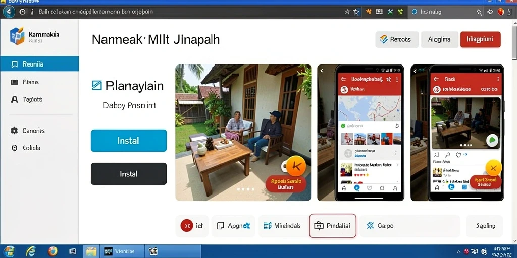 Tampilan layar awal yang menawan.
